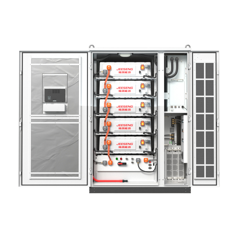 105KW 232KWh Armário de armazenamento de energia refrigerado por líquido para sistemas industriais e comerciais de armazenamento de energia