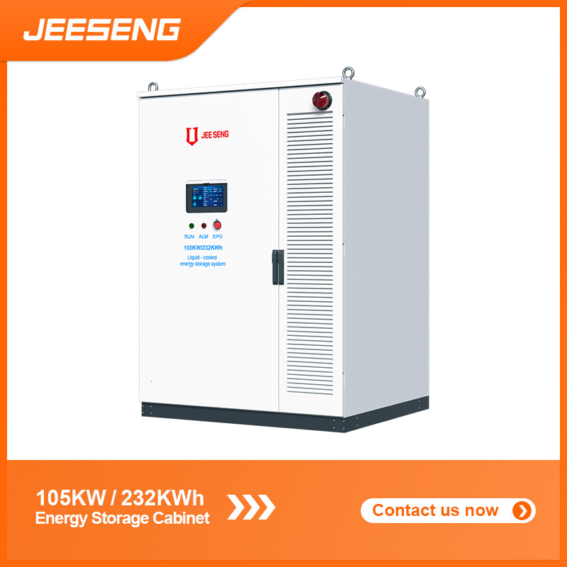 105KW 232KWh Armário de armazenamento de energia refrigerado por líquido para sistemas industriais e comerciais de armazenamento de energia