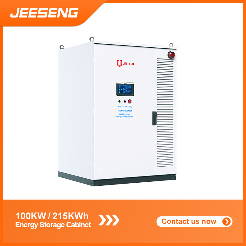 100KW 215KWh Armário de armazenamento de energia refrigerado a líquido para sistema de armazenamento de energia industrial e comercial
