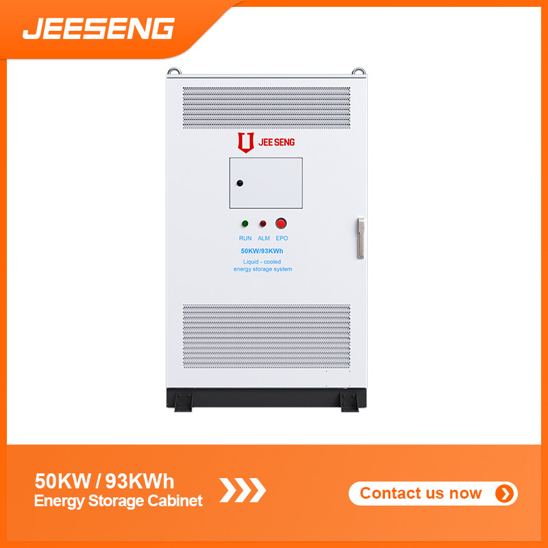 50KW 93KWh Armário de armazenamento de energia refrigerado a líquido para sistemas industriais e comerciais de armazenamento de energia