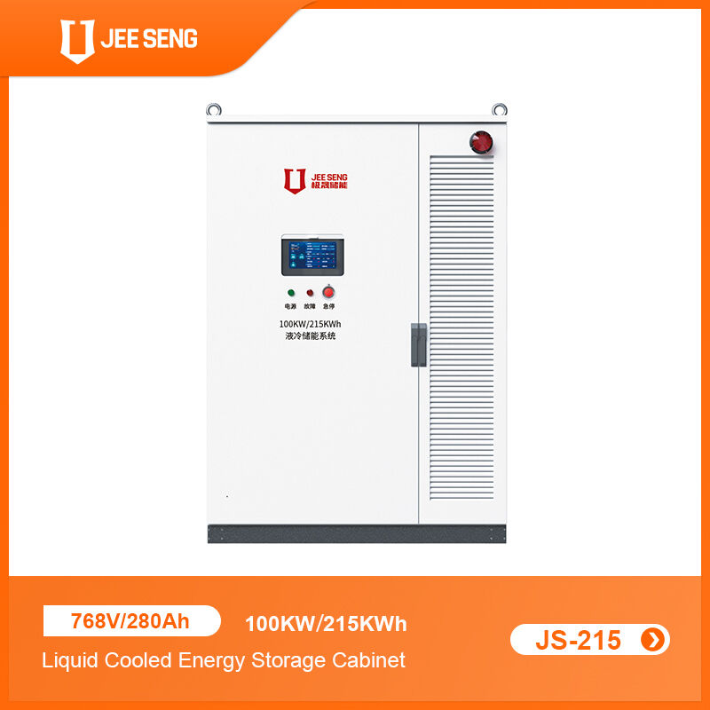 100KW 215KWh Armário de armazenamento de energia refrigerado a líquido para sistema de armazenamento de energia industrial e comercial