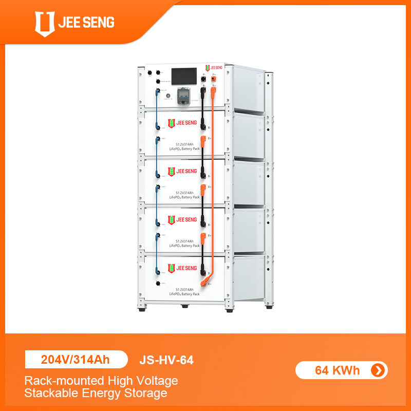 Bateria de lítio de alta tensão empilhável para energia solar