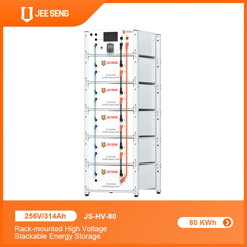 Bateria de lítio de alta tensão empilhável para energia solar